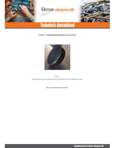 1 x Rund rørprop diameter EXT50.8 INT44.8-48.4...