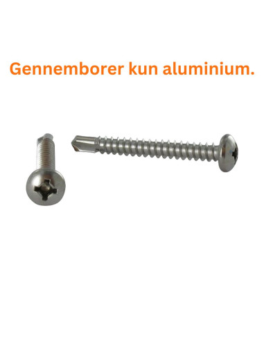 1 x Selvborende skrue panhoved Firkantet...