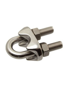 Kabelklemme Rustfrit stål A4 for Blødt kabel af diameter 5
