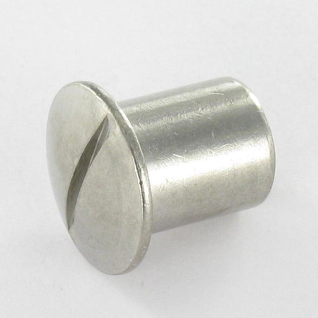1 x Møtrik binder pan hoved kærv 12,5X15 M8X12 Rustfrit stål