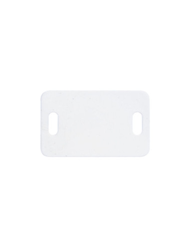 1 x PLADE IDENTIFIKATION hvid nylon 26,4X16,2