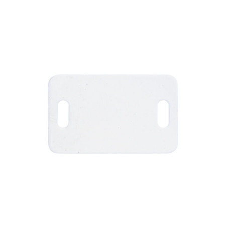 1 x PLADE IDENTIFIKATION hvid nylon 26,4X16,2