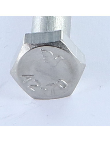 1 x Bolt deltråd Rustfrit stål A2 Sekskantet...