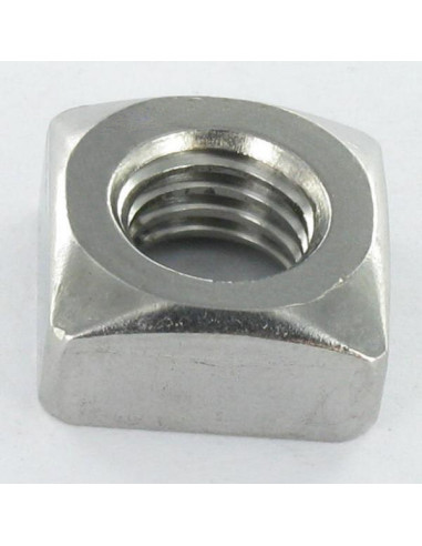 1 x Møtrik Firkantet Rustfrit stål A2 M10 17X17X8