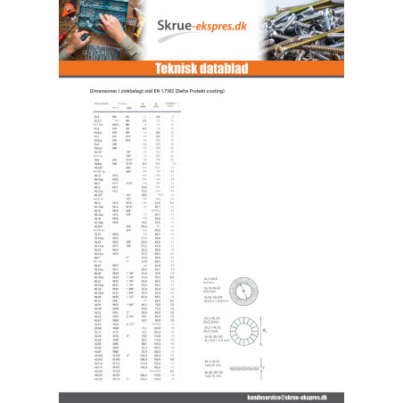 1 x Skiver NORD-LOCK ® M16 Rustfrit stål A4