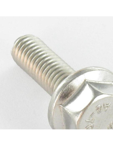 1 x Vis m-hastighed Sekskantet hoved Flange med...