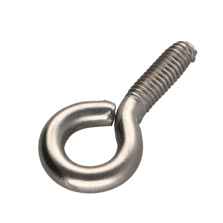 1 x øje skrue metal M6X40 øje 10 Rustfrit stål A2