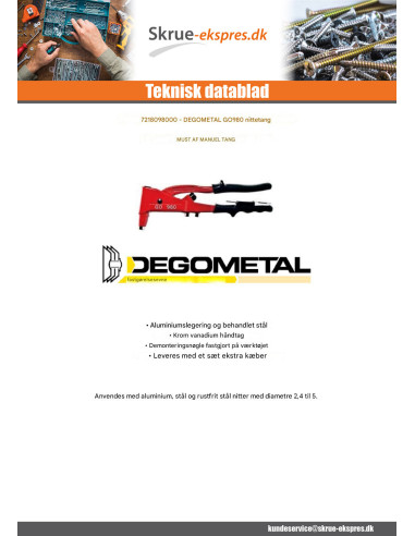 1 x DEGOMETAL GO nittetang 980