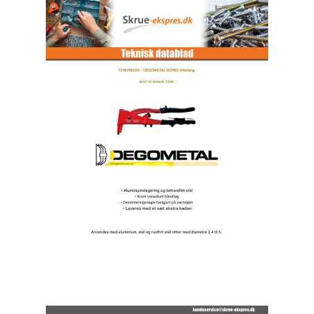 1 x DEGOMETAL GO nittetang 980