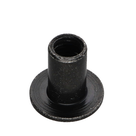 1 x Bindemøtrik fladt hoved Hoveddiameter 19 diameter 10 Længde under hoved 16 M8 Sekskantet fatning 5 sort galvaniseret