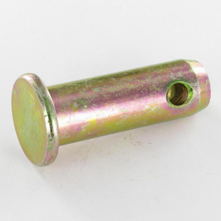 1 x Akse Stift perforeret fladt hoved 22X66HULL diameter 8 gul zink