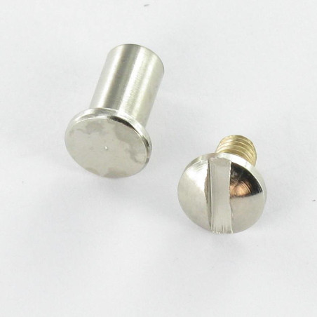 1 x Skrue binder M4 Nikkelbelagt messing for Stramme 20 to 30