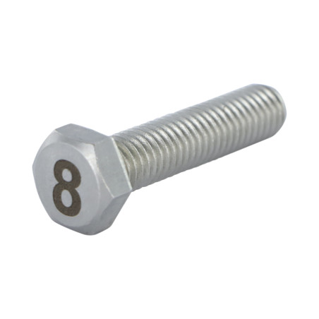 1 x Vis m-hastighed Sekskantet hoved 8X35 Rustfrit stål A4 Indgravering FIGUR 8