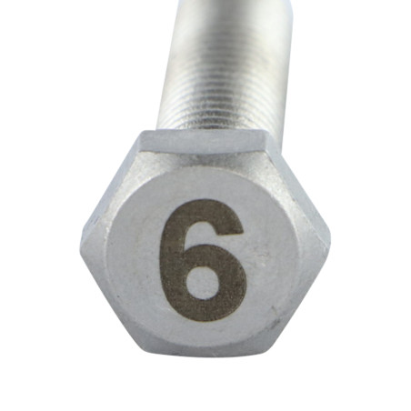 1 x Vis m-hastighed Sekskantet hoved 8X35 Rustfrit stål A4 Indgravering FIGUR 6