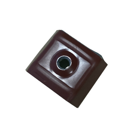1 x Vandtæt krampe 30X25 Aluminium RAL3009 oxid rød