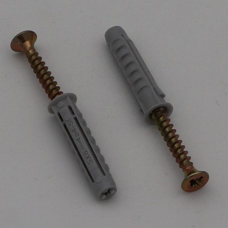 1 x Lille pose af 2 Plug Fischer SX6 med 2 Skrue