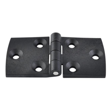 1 x Hængsel symmetrisk 80X40 sort nylon