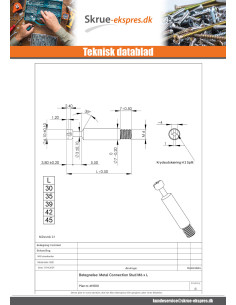Stift FORBINDELSE metal 6X35 elforzinket stål 2