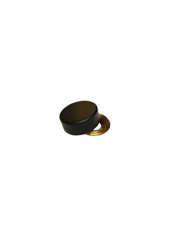 1 x Cylindrisk rosette Sort messing diameter 18...