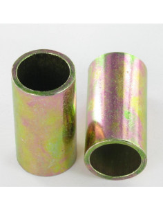Forbindelsesstykke cylindrisk gul zink 18X35 perforeret 15