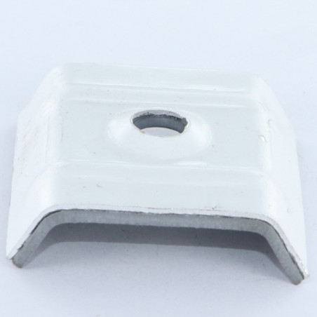 1 x Vandtæt krampe 40X25 Aluminium RAL9010 ren hvid