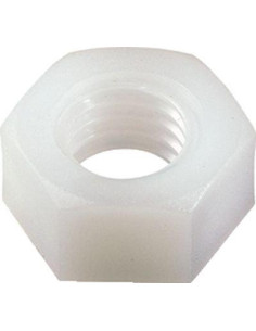 Møtrik naturlig nylon Sekskantet M2.5