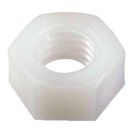 Møtrik naturlig nylon Sekskantet M2.5