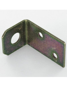 Beslag 52X32X30 3 huller gul zink