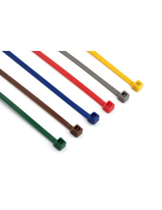 Klemme til stramning i rustfrit stål Nylon Blå 2,5X100 2