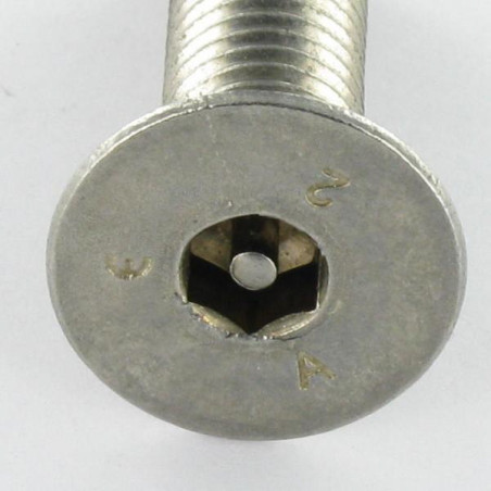 1 x Vis m-hastighed Rustfrit stål A2 Ukrænkelig Fladt forsænket sekskantet hoved Sekskantet fatning 4 med tap M6X10