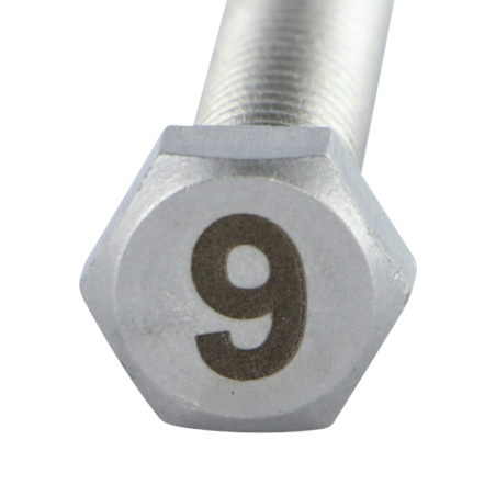 1 x Vis m-hastighed Sekskantet hoved 8X35 Rustfrit stål A4 Indgravering FIGUR 9
