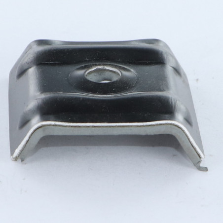 1 x Vandtæt krampe 40X25 Aluminium RAL9005 dyb sort