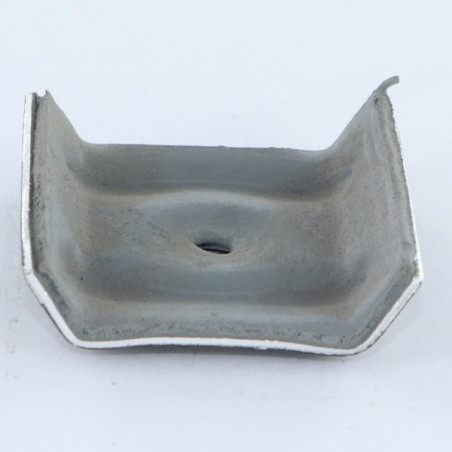 1 x Vandtæt krampe 40X25 Aluminium RAL9005 dyb sort
