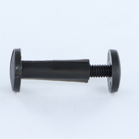 1 x Bindingskrue M4X30 diameter RÃ¸r 5 sort nylon 2 stk han/hun