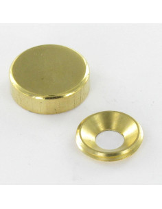 Cylindrisk rosette Messing diameter 18 for Skrue M5
