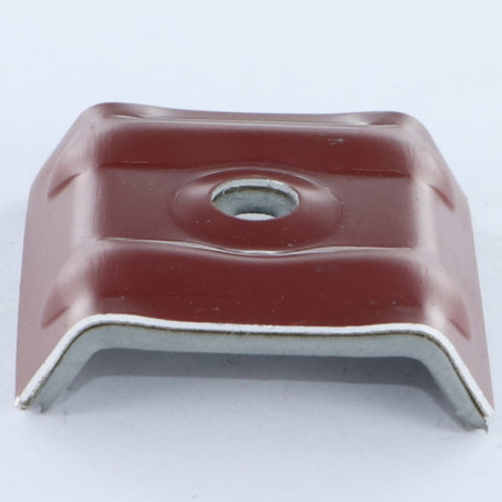 1 x Vandtæt krampe 40X25 Aluminium RAL8012 rød brun