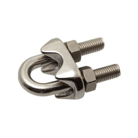 1 x Kabelklemme Rustfrit stål A4 for Blødt kabel af diameter 6