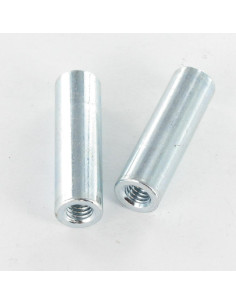 Forbindelsesstykke cylindrisk 10X35 M6 elforzinket stål 2