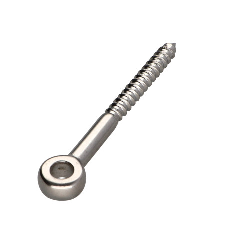 1 x øjebolt Træ 6X50 Gevind 35 øje 6.3 Rustfrit stål A4