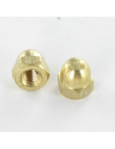 1 x Hattemøtrik Messing M5