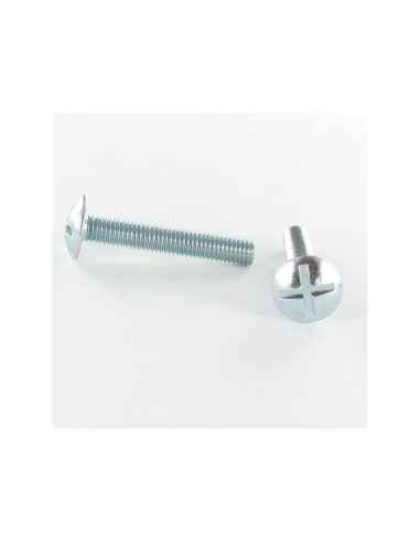 1 x Skrue kopskrue kærv i kors M10X16 Fuld...