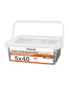 Spand med 230 Terrasseskrue TEKOR 5X40 spids...