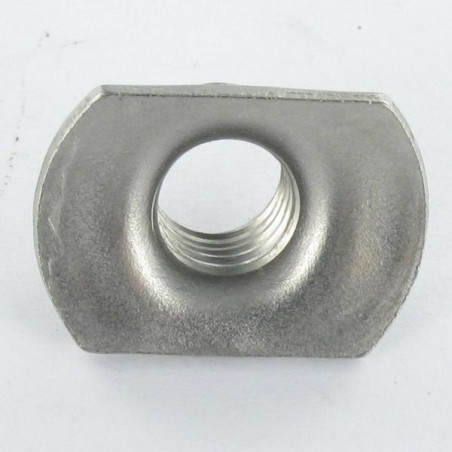 1 x Møtrik cylindrisk svejsning M10 26X18 Høj 10,5 Rustfrit stål A2
