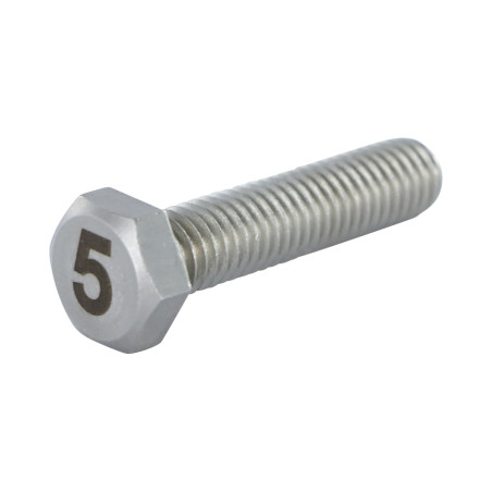 1 x Vis m-hastighed Sekskantet hoved 8X35 Rustfrit stål A4 Indgravering FIGUR 5