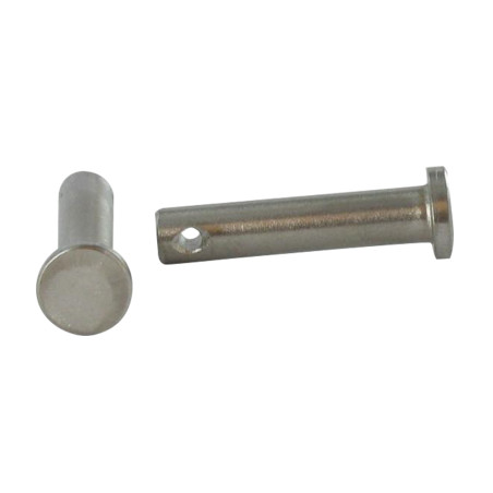 1 x Stift fladt hoved 10X34 perforeret 3 Rustfrit stål A4