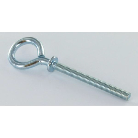 1 x øje skrue metal med krave 6X60 elforzinket stål