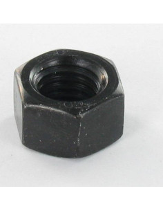 Sekskantmøtrik M6 Rustfrit stål A2 Sort 2