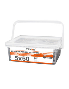 Spand med 195 Terrasseskrue TEKOR 5X50 spids...