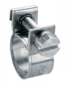 MINIKLEMME diameter 16 to 18 Rustfrit stål W4