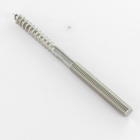 1 x Skruebeslag af træ og metal Rustfrit stål A2 10X120